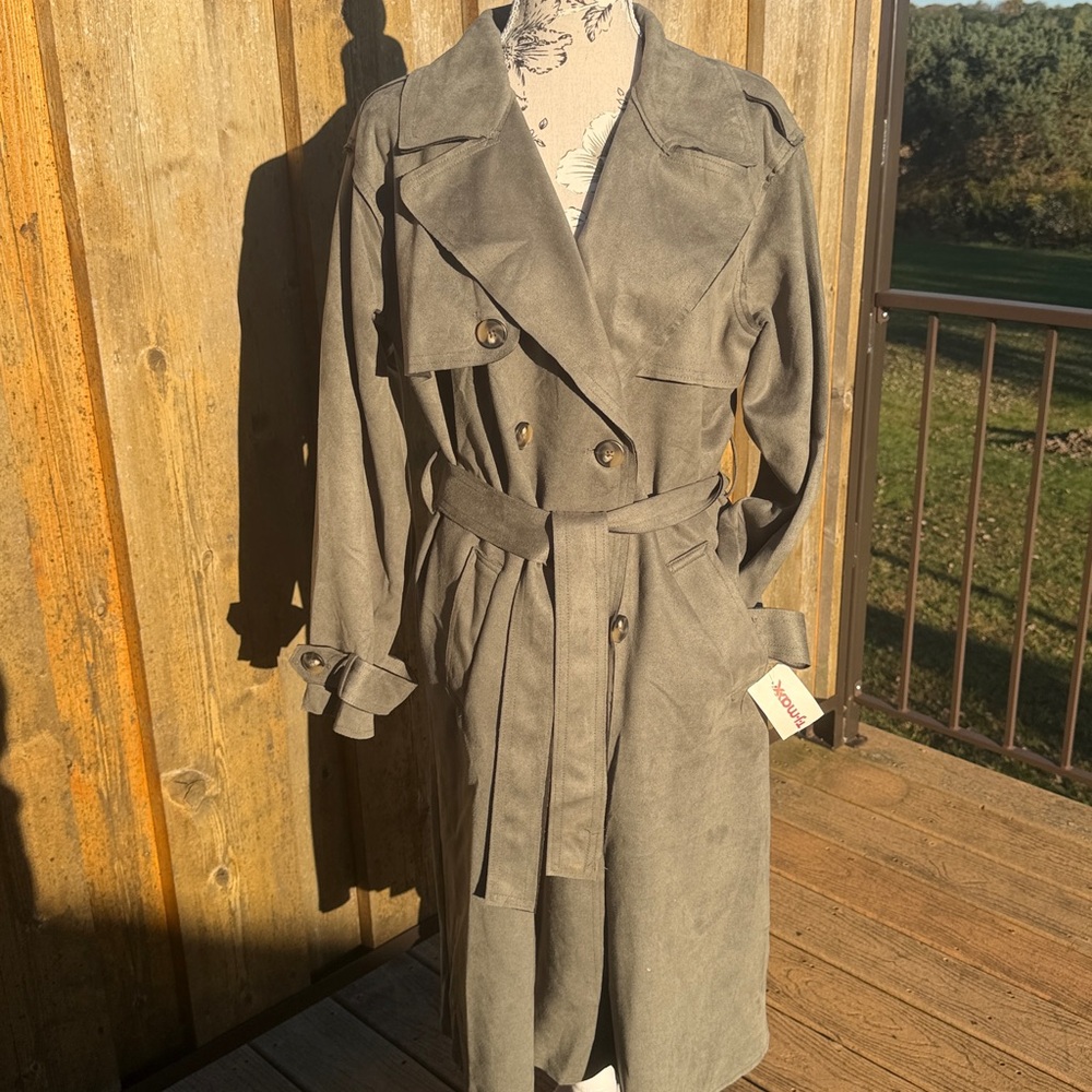 Stylish Gray Trench Coat